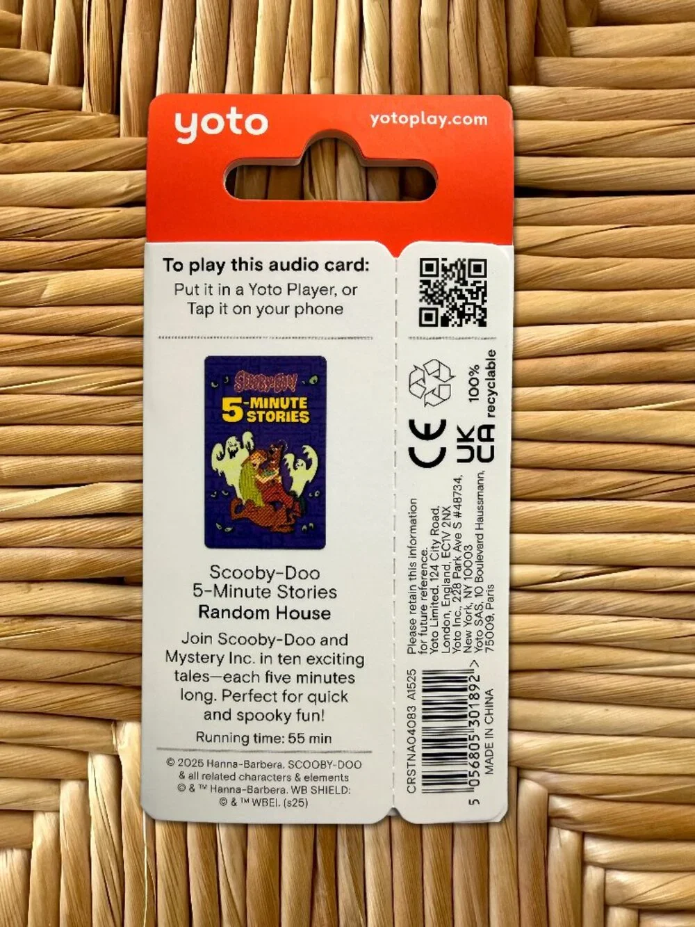 Scooby-Doo 5-Minute Stories Yoto Card